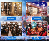 SNOWGLOW – Projecteur LED de chute de neige à double tête