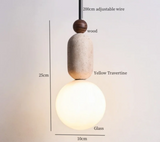 Suspension LED japonaise Wabi-Sabi ZenAura