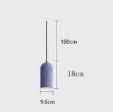 CementoLux – Lampada a sospensione in cemento artigianale con LED
