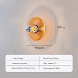 Vintage LED-Wandleuchte aus Glas-Leuchtezauber