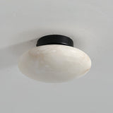 Ovale Deckenleuchte aus Alabaster-Leuchtezauber