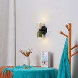 Vintage Doppelkopf-Kreative Home-Deco-Wandlampe-Leuchtezauber