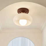 Kleine weiße Vintage-Deckenlampe für den Flur-Leuchtezauber