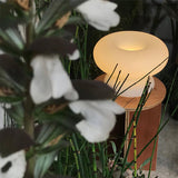 Moderne Glas-Donut-Tischlampe-Leuchtezauber