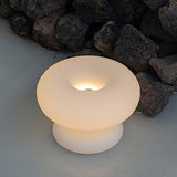 Moderne Glas-Donut-Tischlampe-Leuchtezauber