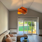 Moderne Hängelampe aus Holz für das Esszimmer-Leuchtezauber