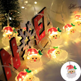 LumiJoy Catena luminosa natalizia a LED – Albero di Natale, Pupazzo di neve & Babbo Natale