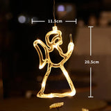 Luce LED per finestre SantaGlow con ventosa