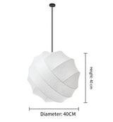 Noguchi Wabi Sphere – Lampada a sospensione giapponese in carta in stile Wabi-Sabi