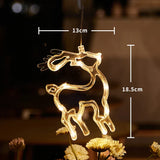 Luce LED per finestre SantaGlow con ventosa