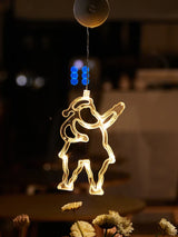 Luce LED per finestre SantaGlow con ventosa