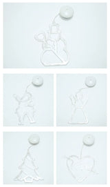 Luce LED per finestre SantaGlow con ventosa