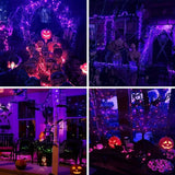 GLOWSPELL – Guirlande lumineuse LED Halloween 100/200 LEDs avec câble noir