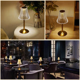 Aurora CrystalTouch – Klassische Kristall-LED-Tischlampe mit Touchbedienung-Leuchtezauber
