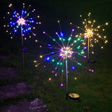Lumières de Noël solaires à LED effet feu d’artifice