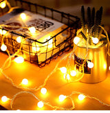 LumiGlobe 10M Petite guirlande lumineuse à boules – USB/piles