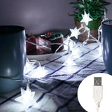 StellaGlow Catena luminosa a LED con stelle – 51-100 LED a batterie