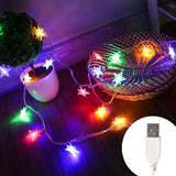 StellaGlow Catena luminosa a LED con stelle – 51-100 LED a batterie