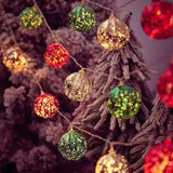 Lumières de Noël avec boîtier à piles