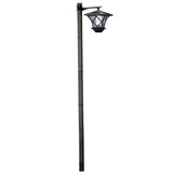 SolarEleganz 2-in-1 Solar-Pfostenlampe-Leuchtezauber