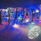 LumiRibbon Nastro natalizio dorato con catena di luci LED – 2M/5M/10M