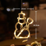 Luce LED per finestre SantaGlow con ventosa