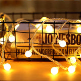 LumiGlobe 10M Petite guirlande lumineuse à boules – USB/piles