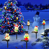 SnowGlow Weihnachts Schneemann Solar LED Wegeleuchten