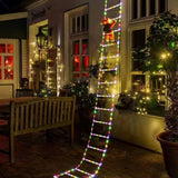 Luce natalizia Babbo Natale scala a pioli catena luminosa LED – 1M / 3M USB