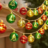 Lumières de Noël avec boîtier à piles