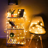 StellaGlow Catena luminosa a LED con stelle – 51-100 LED a batterie