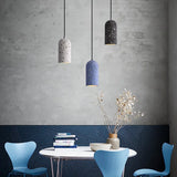CementoLux – Lampada a sospensione in cemento artigianale con LED