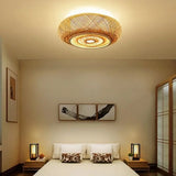 LumaBambu: Moderne Bamboe Plafondlamp Flush-Mount-Leuchtezauber