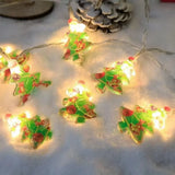 LumiJoy Catena luminosa natalizia a LED – Albero di Natale, Pupazzo di neve & Babbo Natale