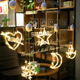 Luce LED per finestre SantaGlow con ventosa