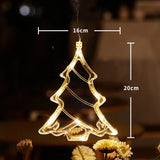Luce LED per finestre SantaGlow con ventosa