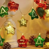 Lumières de Noël avec boîtier à piles