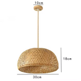 Suspension en bambou ZenWeave – Lampe suspendue artisanale de style asiatique pour la maison et la restauration