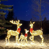 LumiGift Lot de 3 boîtes cadeaux lumineuses avec LED