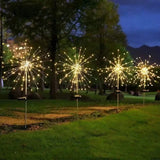 Lumières de Noël solaires à LED effet feu d’artifice