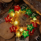 Lumières de Noël avec boîtier à piles