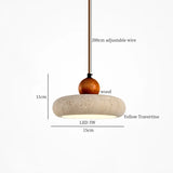 Suspension LED japonaise Wabi-Sabi ZenAura