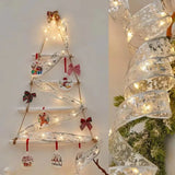 LumiRibbon Nastro natalizio dorato con catena di luci LED – 2M/5M/10M