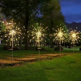 Lumières de Noël solaires à LED effet feu d’artifice