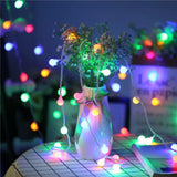 LumiGlobe 10M Petite guirlande lumineuse à boules – USB/piles