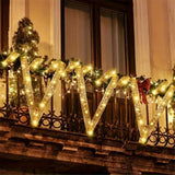 LumiRibbon Nastro natalizio dorato con catena di luci LED – 2M/5M/10M
