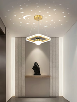LunaNova LED Deckenleuchte mit Mond- und Sternenprojektion-Leuchtezauber
