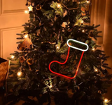Néon de Noël magique – Renne, chaussette & sapin – LED