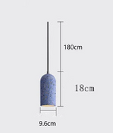 CementoLux – Lampada a sospensione in cemento artigianale con LED