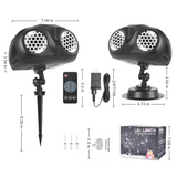 SNOWGLOW – Projecteur LED de chute de neige à double tête